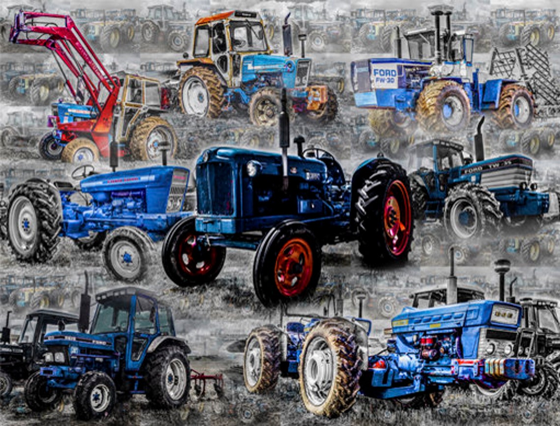 Ford Tractors Through The Ages 1000 piece Jigsaw puzzle Etsy