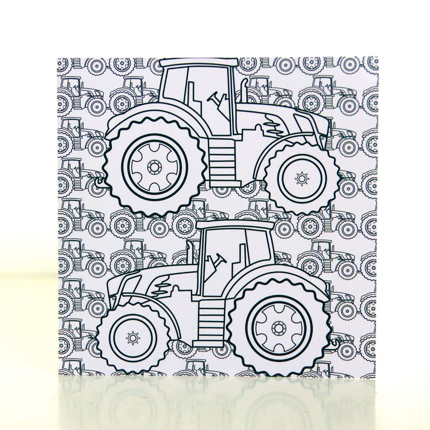 Fendt Styled 3 en 1 Coloriage Cartoon Greetings Card Gratuit ROYAUME-UNI P  & P - Etsy France
