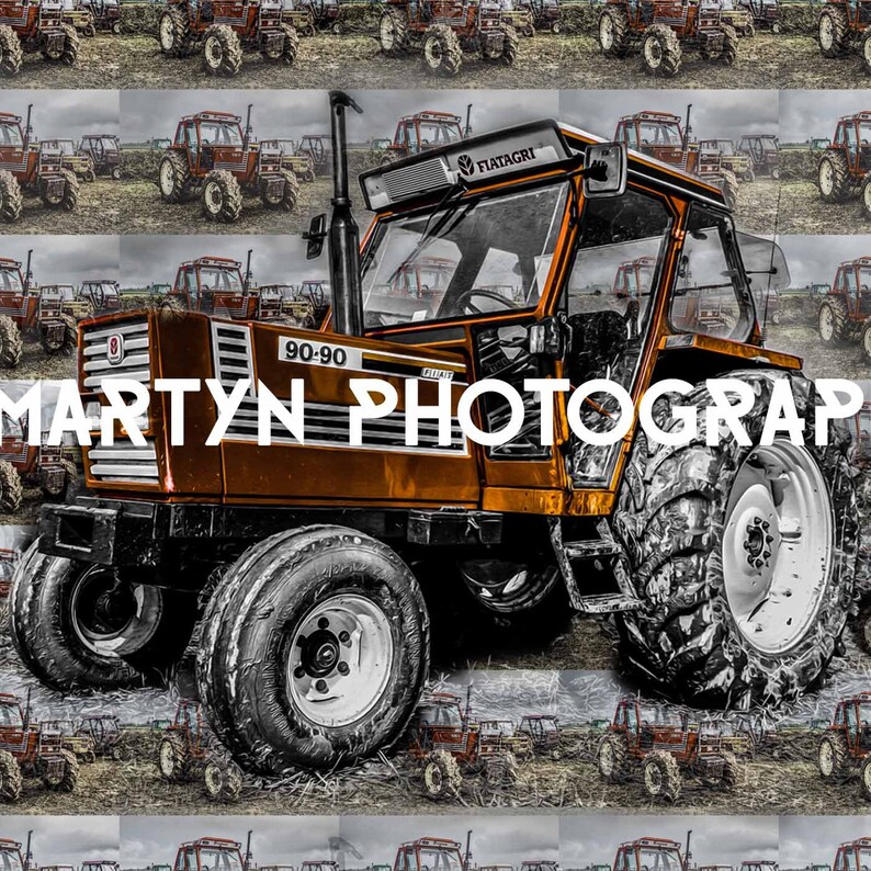 Fetes Occasions Speciales Fiat 90 90 Vintage Tracteur Anniversaire Agriculture Carte Cadeau Voeux Cartes De Voeux Papeterie