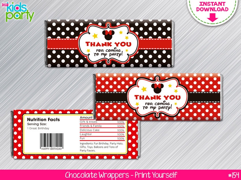 instant download red minnie mouse inspired birthday print etsy
