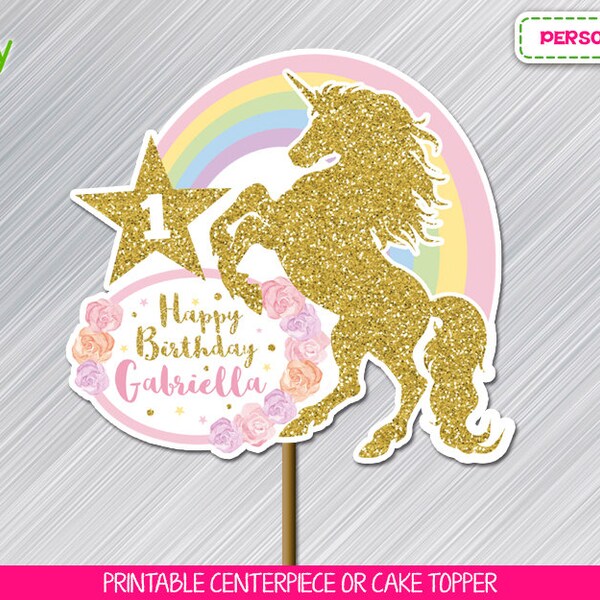 Unicorn Centerpiece - Etsy