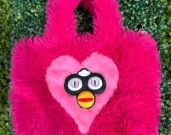 Furby ぬいぐるみ キャリーバッグ リュック付き ピンク Furby