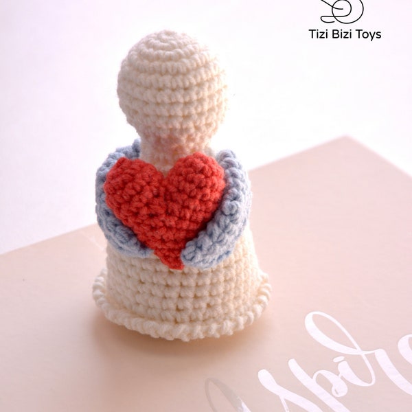 Easy Angel Crochet Pattern, Amigurumi Angel, Crochet Angel Tutorial, Crochet Angel Doll, Simple Crochet Angel Pattern, Angel Baby Gift Idea