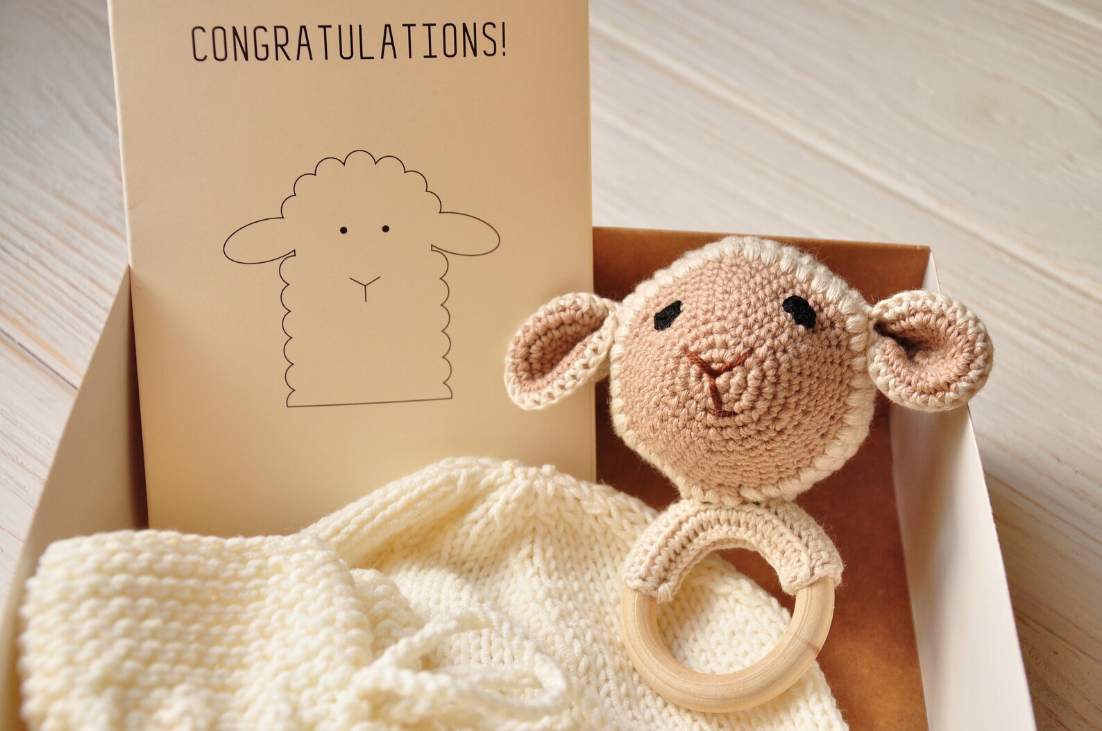 Lamb baby shower Sheep newborn boy gift set Christening gifts Etsy