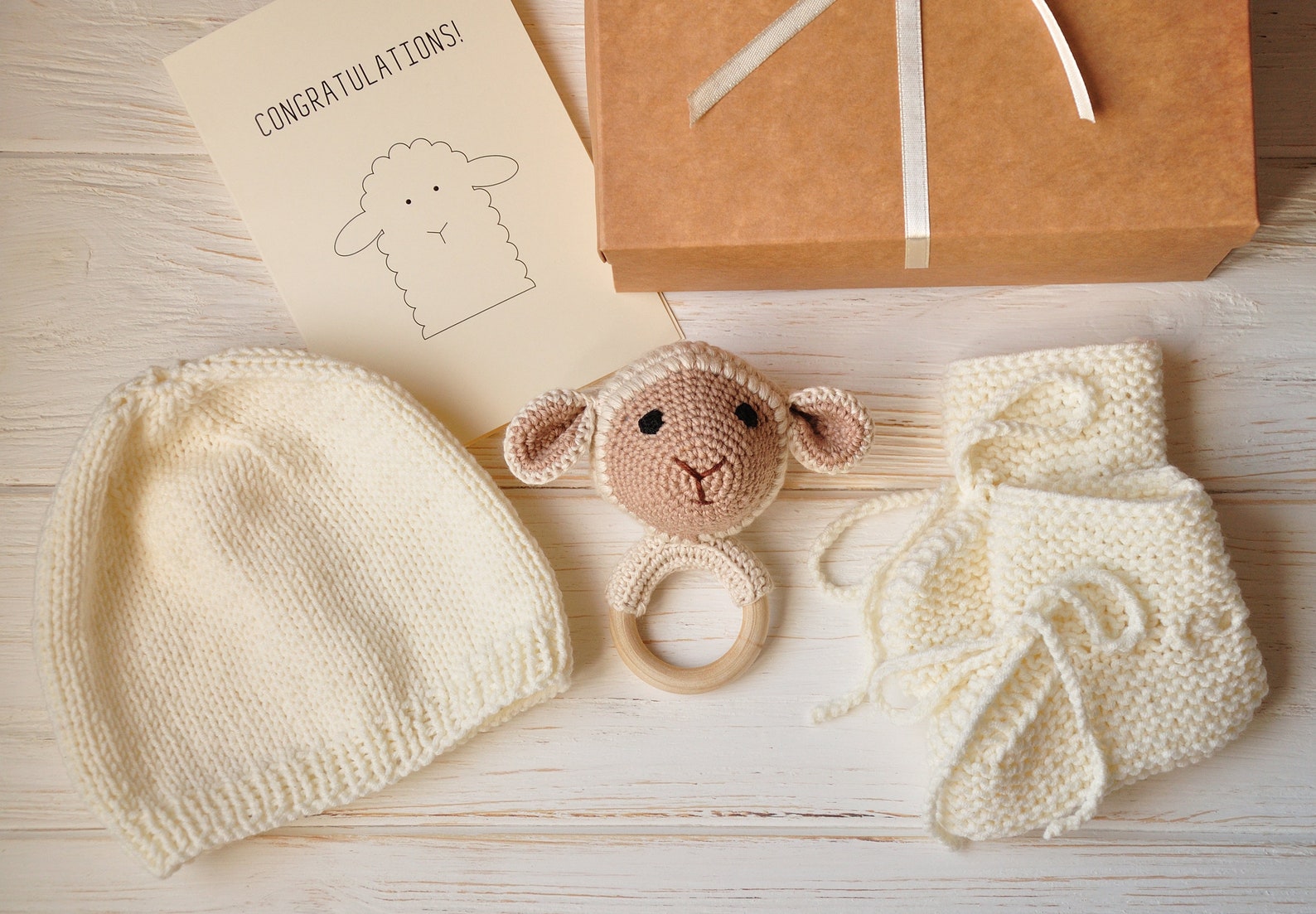 Lamb baby shower Sheep newborn boy gift set Christening gifts Etsy