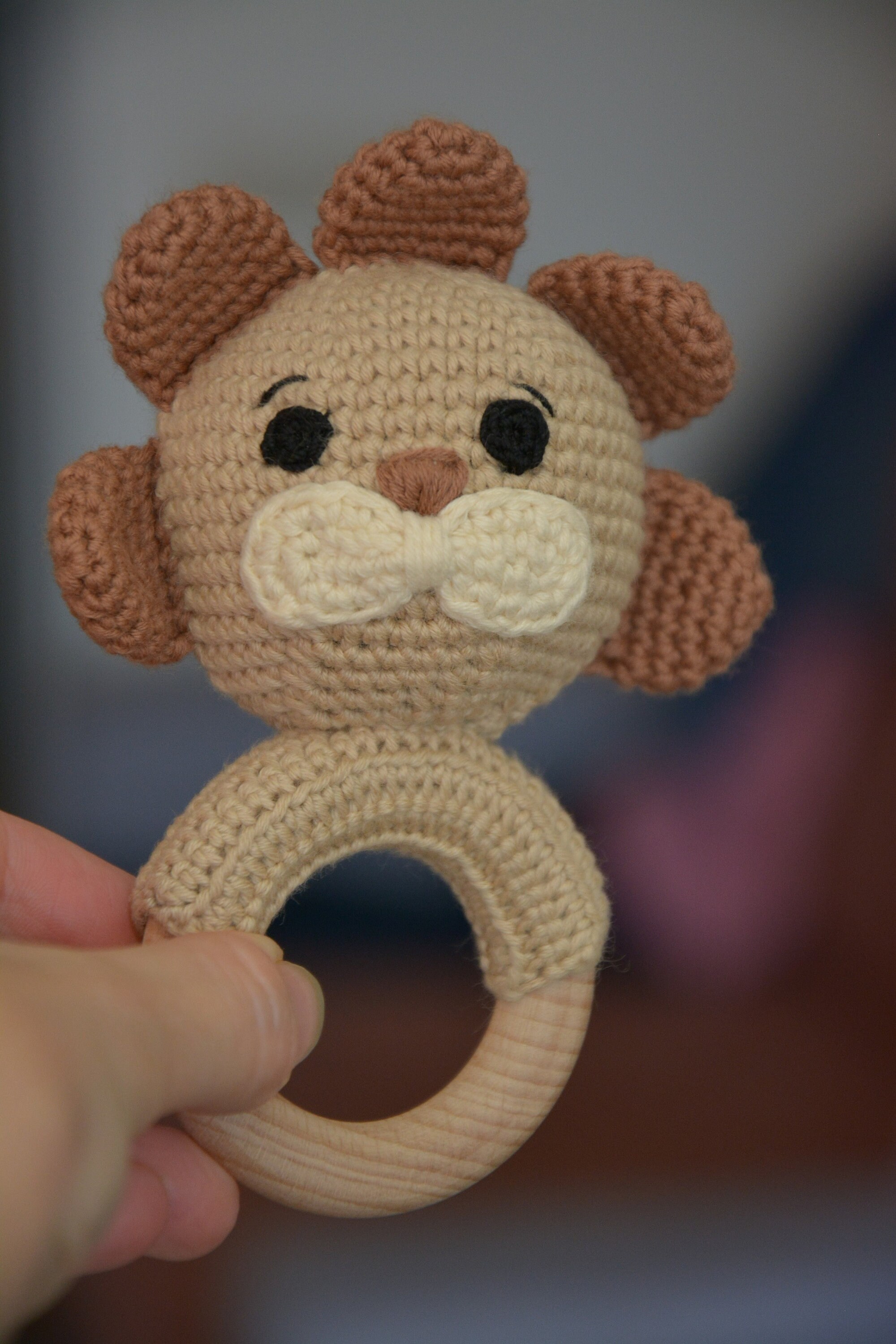 Lion Baby Rattle Crochet Pattern Baby Toy Crochet Patterns Etsy