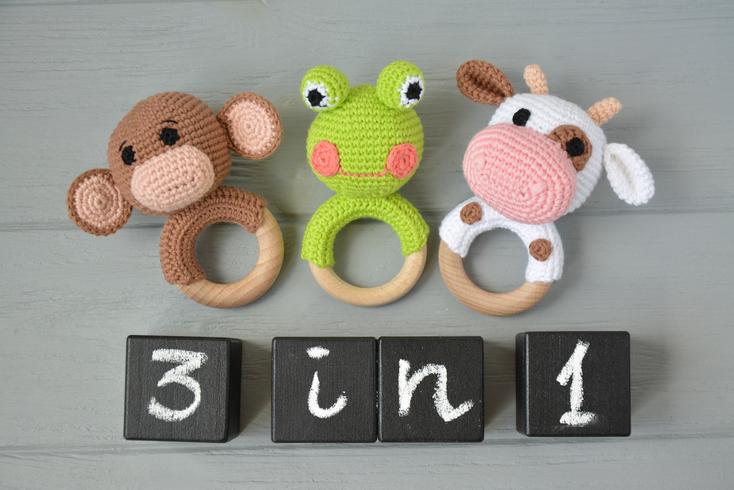 Amigurumi Baby Rattle Patterns Crochet Rattle Patterns - Etsy