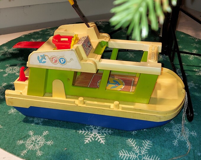 Vintage Fisher Price House Boat Etsy
