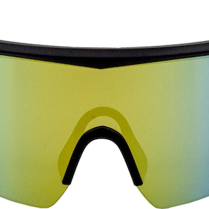 E3 Optics E3-A4 gold mirror polarized lens, matte black frame sunglasses - polarized performance eyewear for fishing, hiking, and outdoor sports