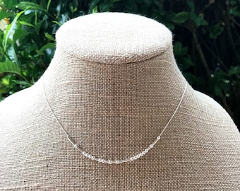 MY EVERYTHING Collar con código Morse de plata de ley - Personalícelo con diferentes palabras/nombres/frases - Ideal para capas