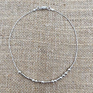 Sterling Silver Morse Code Custom Bracelet / Personalize with Choice of Word(s)