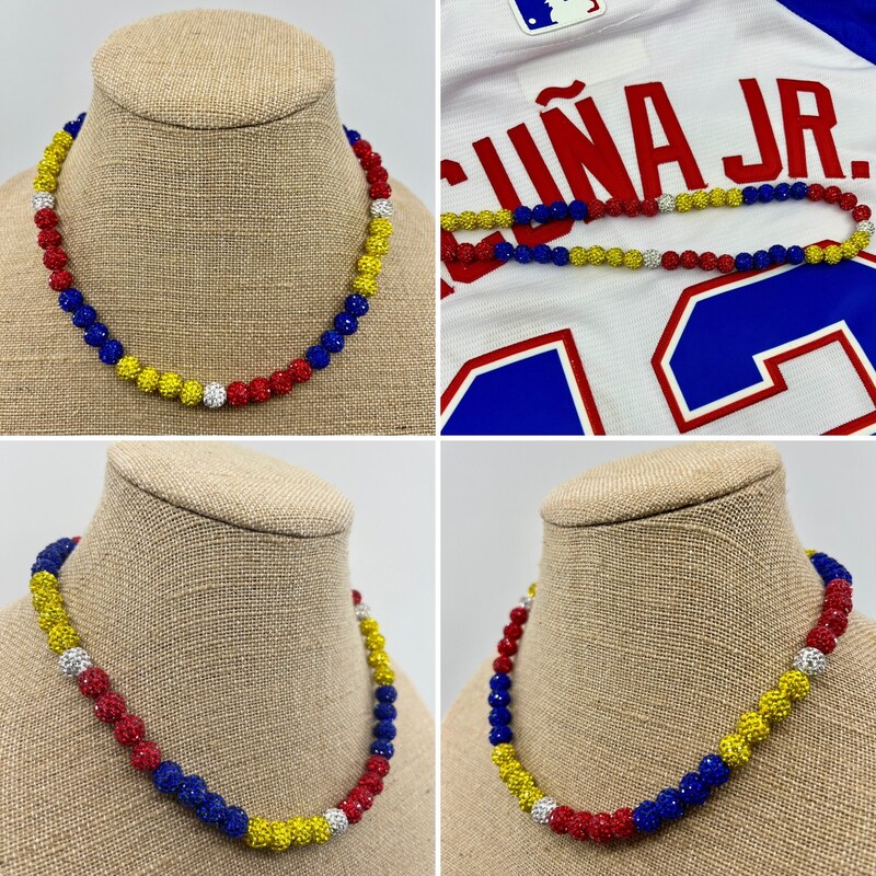 Baseball Beaded Necklace - Etsy