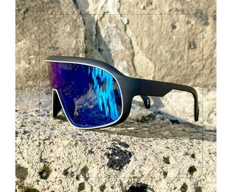 Gafas de sol polarizadas E3 Optics E10 - Gafas de sol negras mate para exteriores, senderismo, ciclismo y viajes
