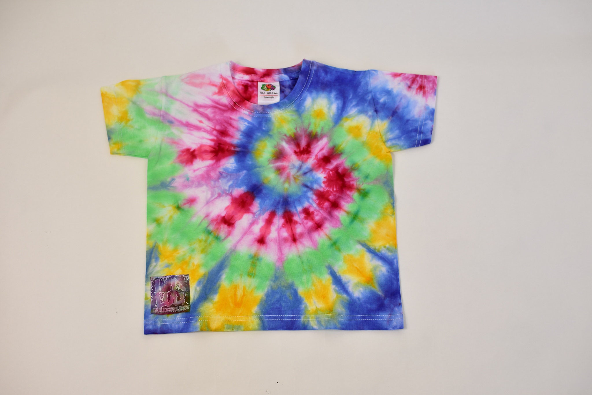 Tie dye cotton kids t-shirt Children customized tops | Etsy
