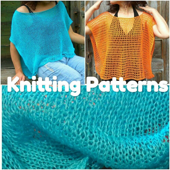 Easy To Knit Poncho Patterns Knitting Pattern For Beginner