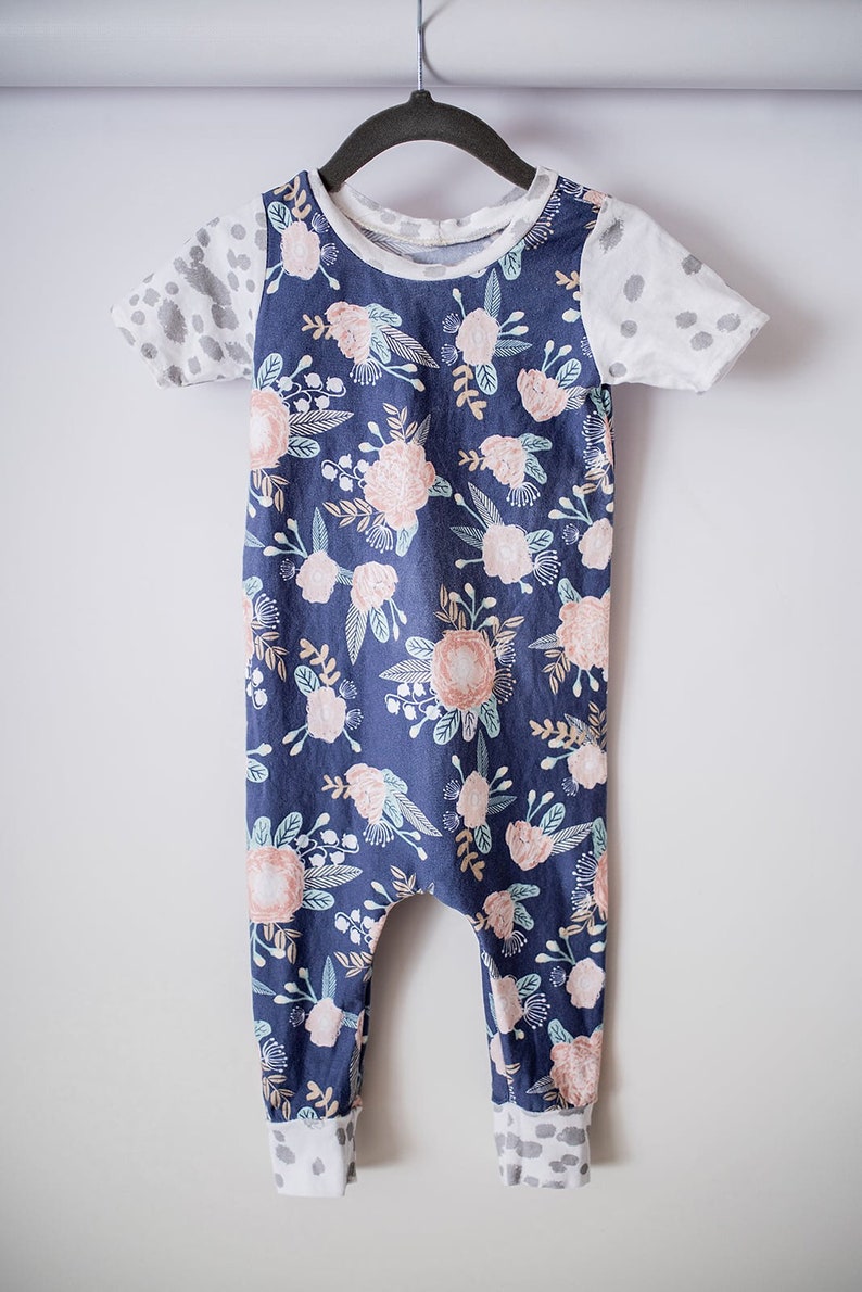 Girl Jumper Baby Jumper Kenzer Jumper Blue Floral Mix-match Jumper