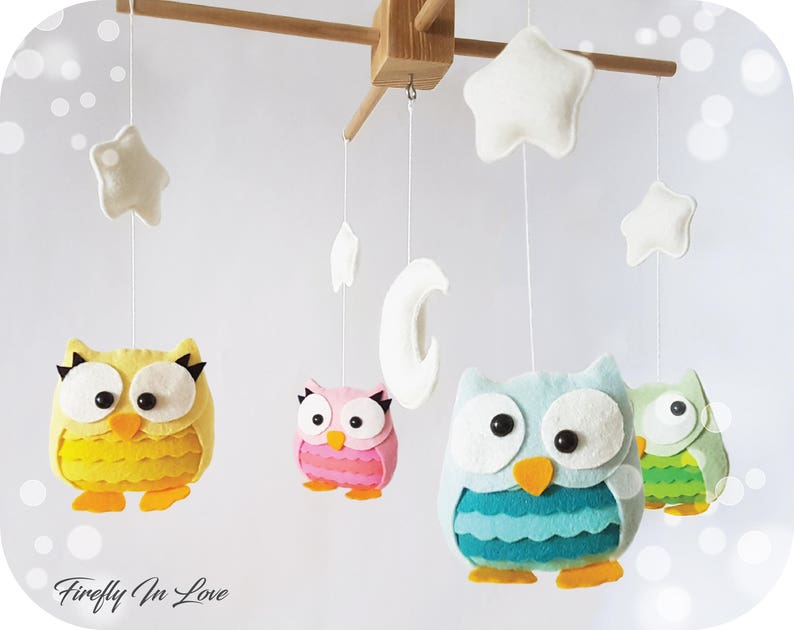 owl baby mobile