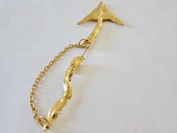 Broche Vintage Années 80 Linda Hattab Paris - Design Brutaliste Soleil/starburst En Or, Bijou Collector