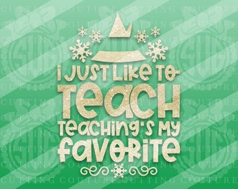 Download Elf Teacher Svg Etsy