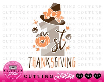 First Thanksgiving Svg Etsy