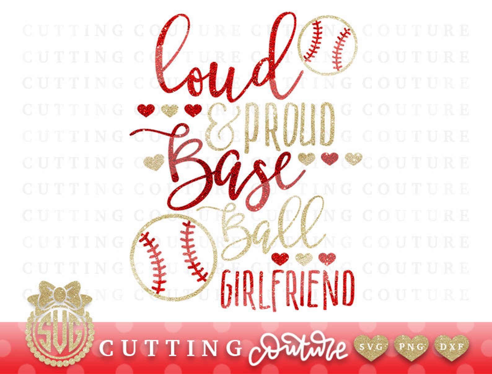 Baseball Svg Loud And Proud Baseball Girlfriend Svg Baseball Etsy