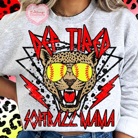 Def Tired Softball Mama Png, Softball Mama Sublimation Design, Funny Softball Png, Softball Mama Shirt Png, Softball Game Day Png #176