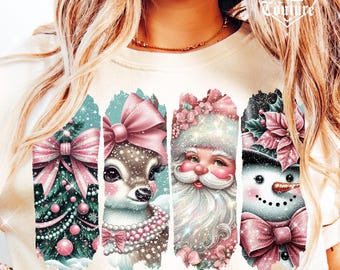 It's The Most Wonderful Time Of The Year Png, Retro Christmas Png, Vintage Christmas Png, Santa Png, Reindeer Png, Christmas Shirt Png #2