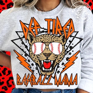 Baseball Mama Png, Design par sublimation Baseball Mama, Baseball Mama orange Png, Baseball Mama Shirt Png, Baseball Game Day Png #175