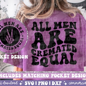 Alle Männer sind gleich Png, SVG Schneidedatei, Retro Png, Erwachsenen Humor Png, lustiges Zitat svg, schwarzer Humor Png, feministische Png, Feminismus svg