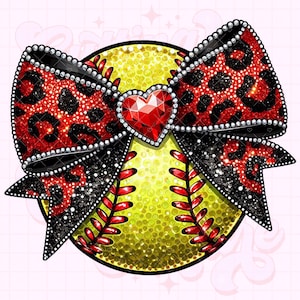 Softball Leopardo Png, Softball Lantejoula Png, Softball Brilhante Png, Softball Strass Png, Sublimação de Softball, Softball Feminino Png #297