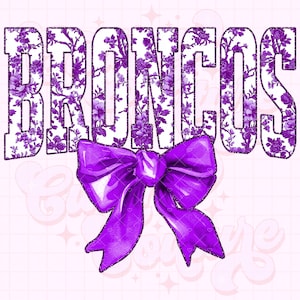 Broncos Png, toile violette Png, Sublimation Broncos, Game Day Png, chemise des Broncos Png, DTF, DTG, mascotte des Broncos Png, Broncos violets Png #15