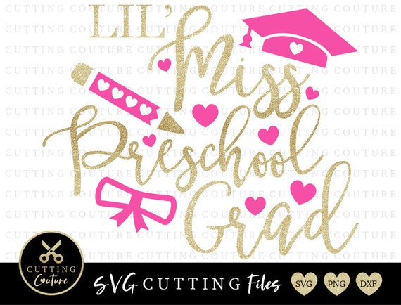 Little Miss Preschool Grad Svg Preschool Graduation Svg Etsy