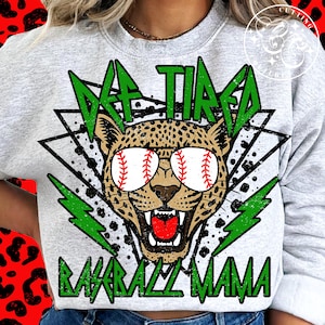 Baseball Mama Png, Design par sublimation Baseball Mama, Baseball Mama vert Png, Baseball Mama Shirt Png, Baseball Game Day Png #175