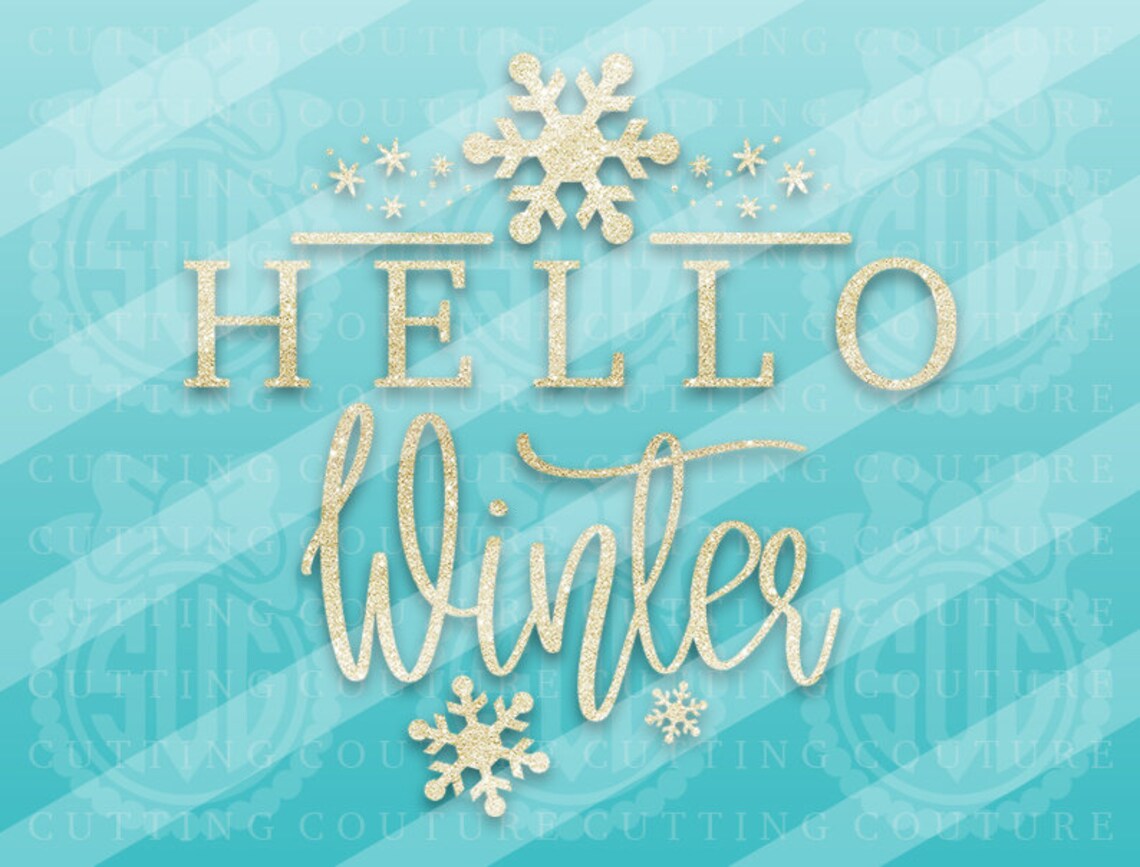 Download Winter Svg Hello Winter Svg Christmas Svg Winter Sayings Svg | Etsy