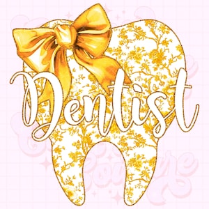 Dentysta Png, Żółty Toile Png, Dentysta Toile Png, Chinoiserie Png, Kokietka Png, Kwiatowy Png, Projekt Sublimacji Dentysty, Ząb Png #23