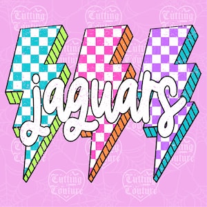 Jaguars Png, Checkered Png, Retro Jaguars Sublimation, Game Day Png, Jaguars Shirt, Jaguars Mascot Png, Neon Jaguars Png, DTF, DTG #363