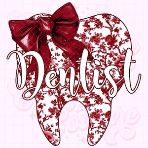Tandarts png, kastanjebruin toile png, toile-tandarts png, chinoiserie png, coquette png, bloemen png, ontwerp tandartssublimatie, tand png #23