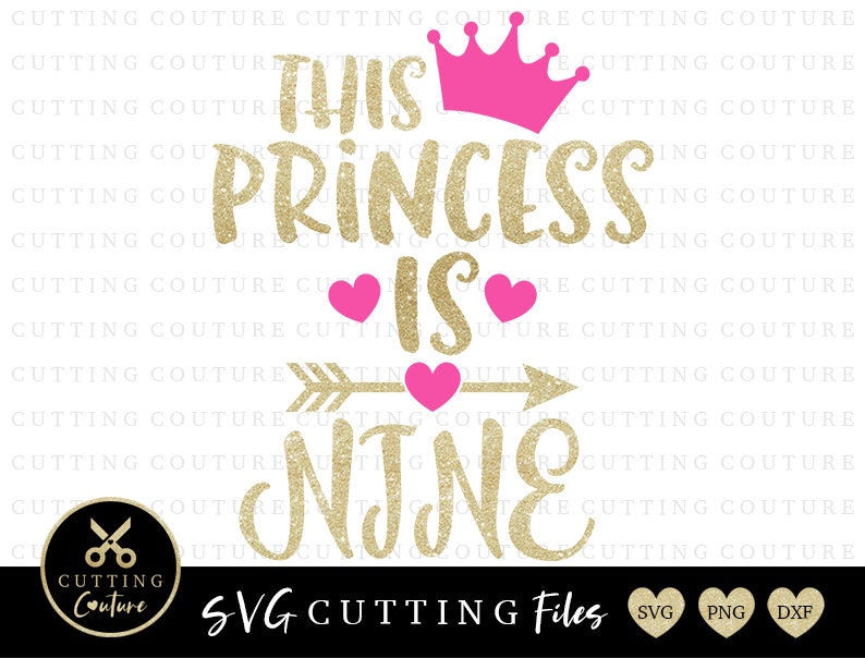 Download 9th Birthday Svg Birthday Princess Svg Princess 9th ...