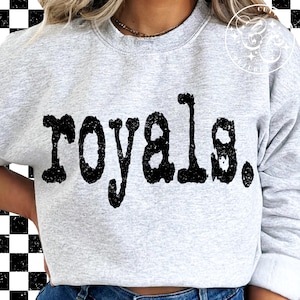 Royals png, royals typografie png, royals typografie mascotte png, royals sublimatieontwerp, royals shirt png, royals mascotte png #127
