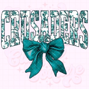 Crusaders Png, Teal Toile Png, Crusaders Sublimation, Crusaders Shirt Png, DTF, DTG, Crusaders Mascot Png, Teal Crusaders Png #34