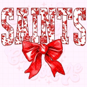 Saints Png, Red Toile Png, Saints Sublimation, Game Day Png, Saints Shirt Png, DTF, DTG, Saints Mascot Png, Red Saints Png #37