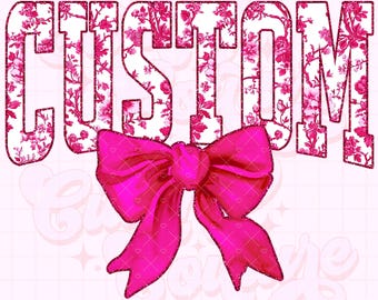 Custom Varsity Png, Pink Toile Png, Custom Png, Personalized Png, Custom Chinoiserie Png, Custom Shirt Design, Same Day Delivery