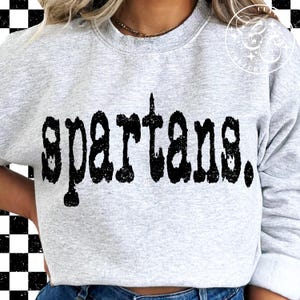 Spartans Png, Spartans Typografie Png, Spartans Typografie Maskottchen, Spartans Sublimation, Spartans Shirt Png, Spartans Maskottchen Png #107