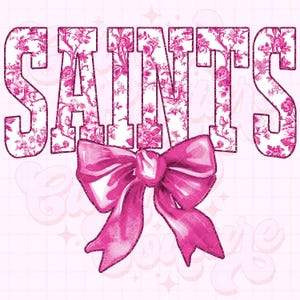 Saints Png, Pink Toile Png, Saints Sublimation, Game Day Png, Saints Shirt Png, DTF, DTG, Saints Mascot Png, Pink Saints Png #37