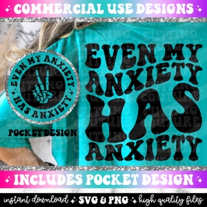 Até Minha Ansiedade Tem Ansiedade Png, Ansiedade Svg, Retro Svg, Retro Png Design, Sarcasm Svg, Mental Health Png, Funny Svg, Funny Quote Png #118