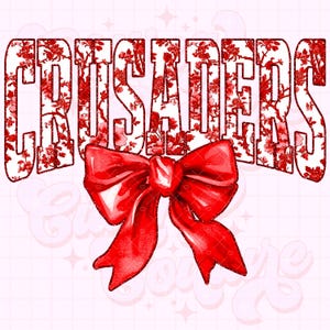 Crusaders Png, Red Toile Png, Crusaders Sublimation, Crusaders Shirt Png, DTF, DTG, Crusaders Mascot Png, Red Crusaders Png #34