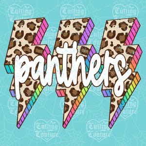 Panthers Png, Leopard Png, Retro Panthers Sublimation, Game Day Png, Panthers Shirt, Panthers Mascot Png, Neon Panthers Png, DTF, DTG #499