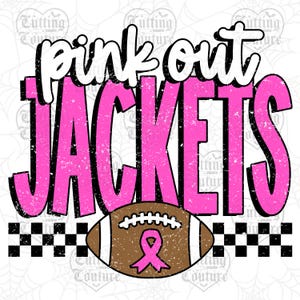 Pink Out Jackets Png, Football Pink Out Png, Breast Cancer Awareness Png, Jackets Pink Out Shirt Png, Retro Png, Jackets Football Png #127