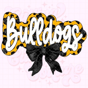 Bulldogs Png, Gold Leopard Png, Bulldogs Sublimation, Game Day Png, Bulldogs Shirt Png, DTF, DTG, Bulldogs Mascot Png, Gold Bulldogs Png #48