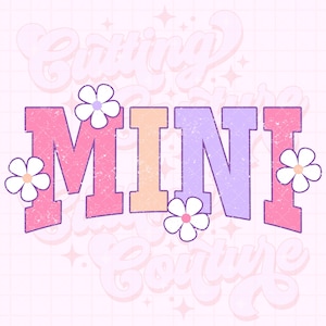 Mini Png, Flower Mini Png, Daisy Mini Png, Summer Png, DTG, DTF, Mini Sublimation Design, Mini Shirt Png, Retro Mini Png #110